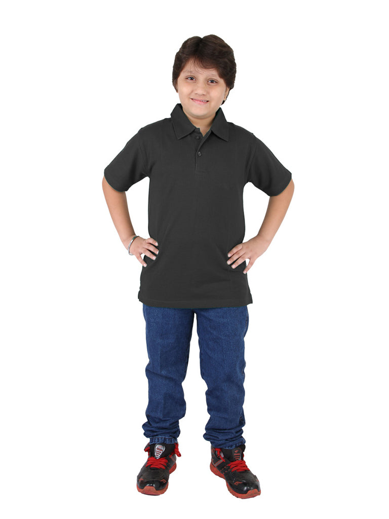 Black Collar T-Shirts for Kids