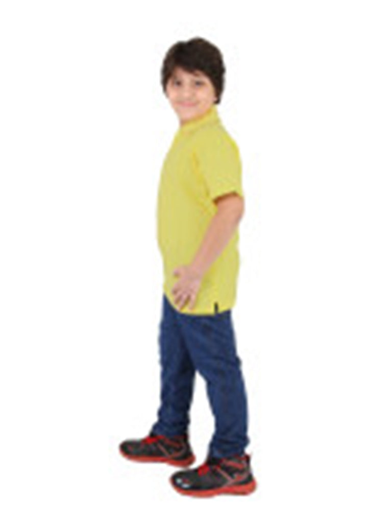Lemon Yellow Collar T-Shirt