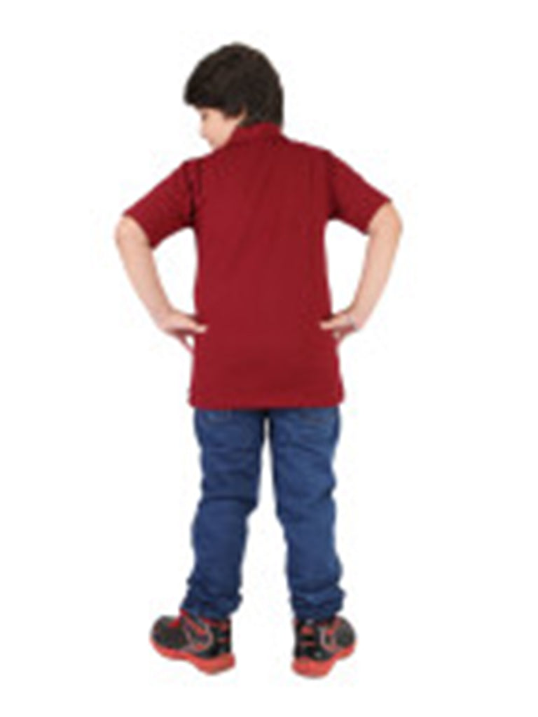 Maroon Collar Shirt