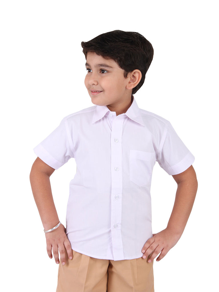 White Half Sleeves Shirt