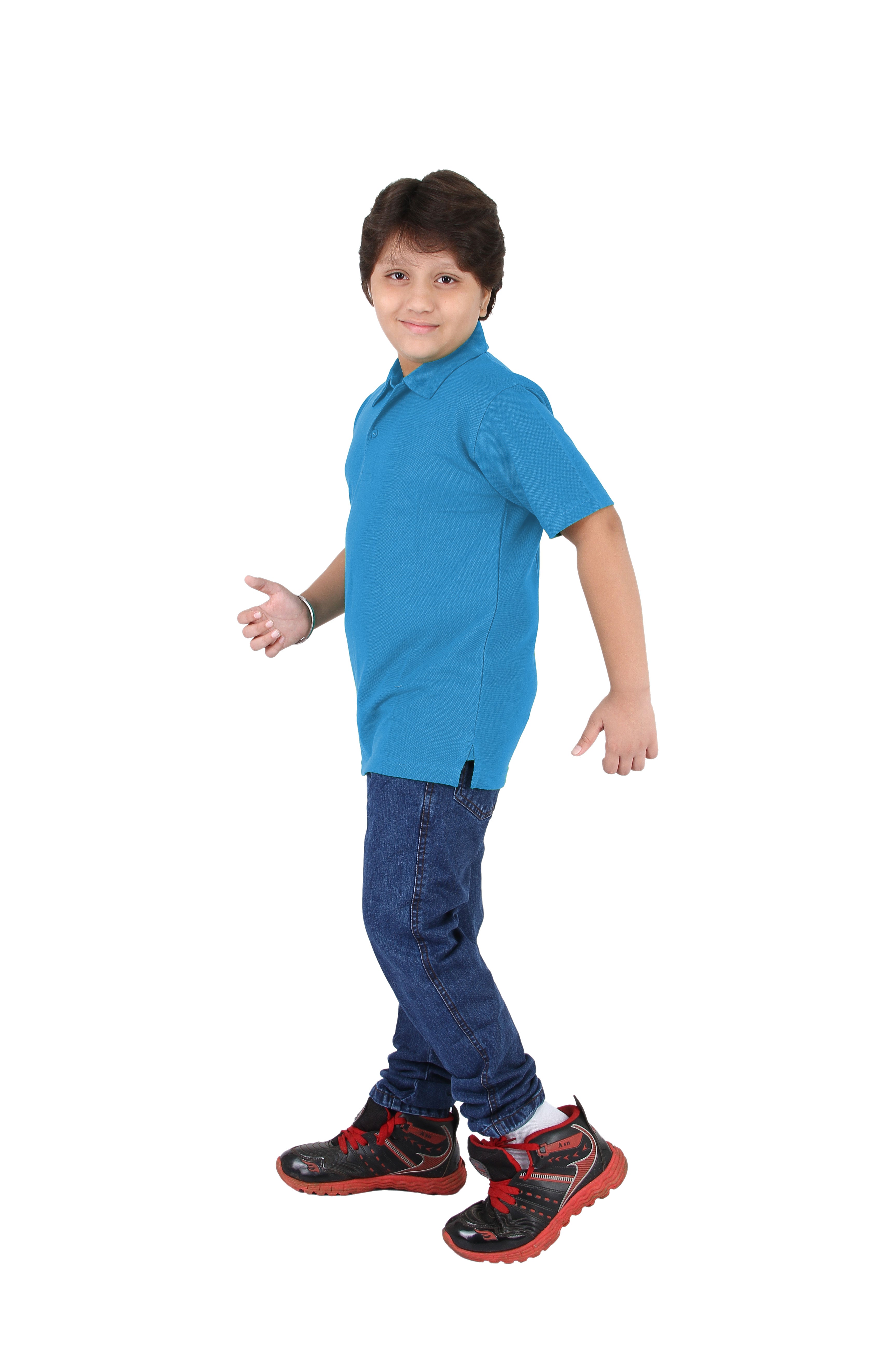 Sky Blue Collar T-Shirt