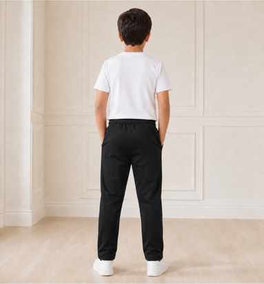 Black Uniform Track Pants