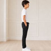 Black Uniform Track Pants