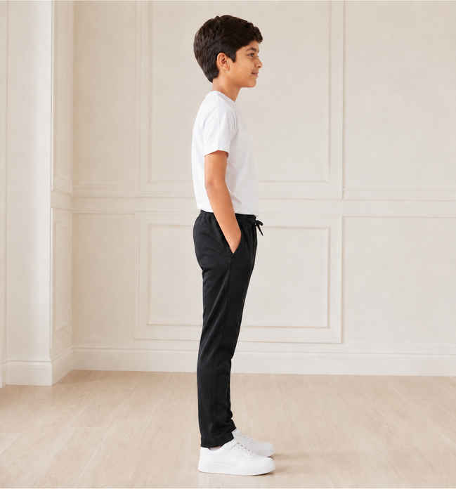 Black Uniform Track Pants