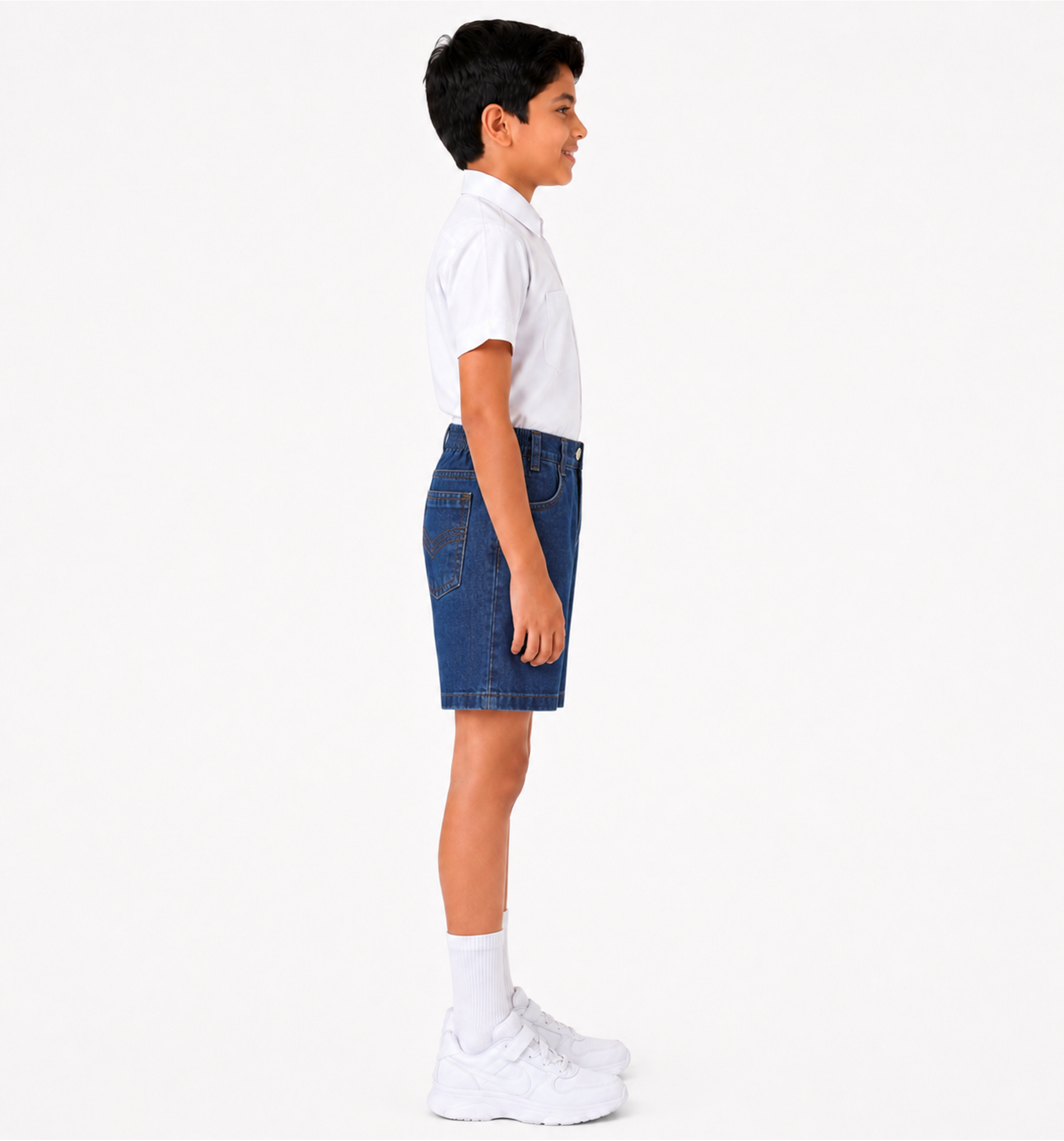 Denim Uniform Shorts