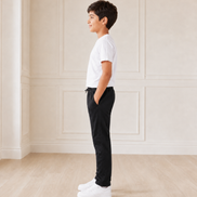 Black Uniform Track Pants