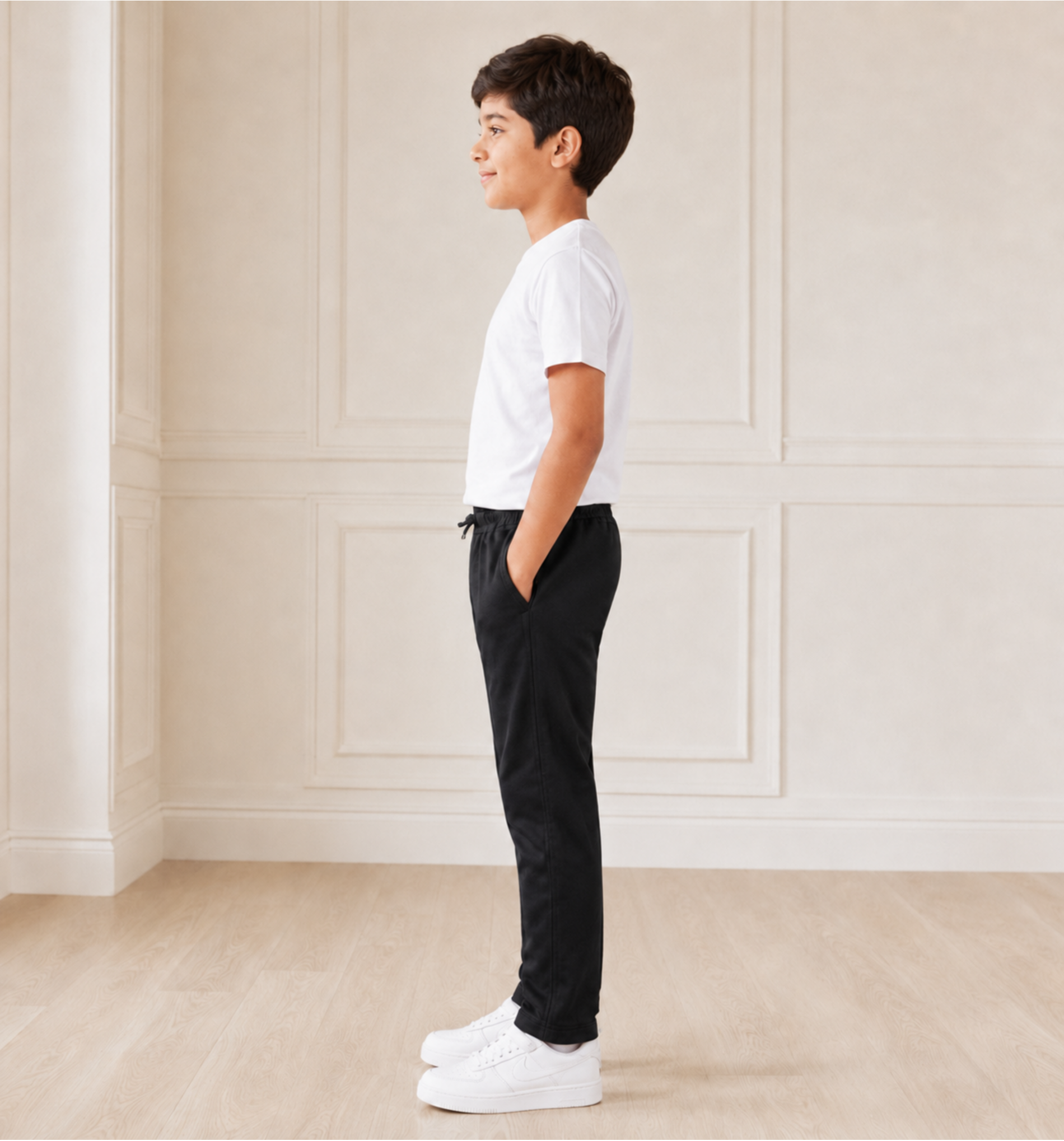 Black Uniform Track Pants