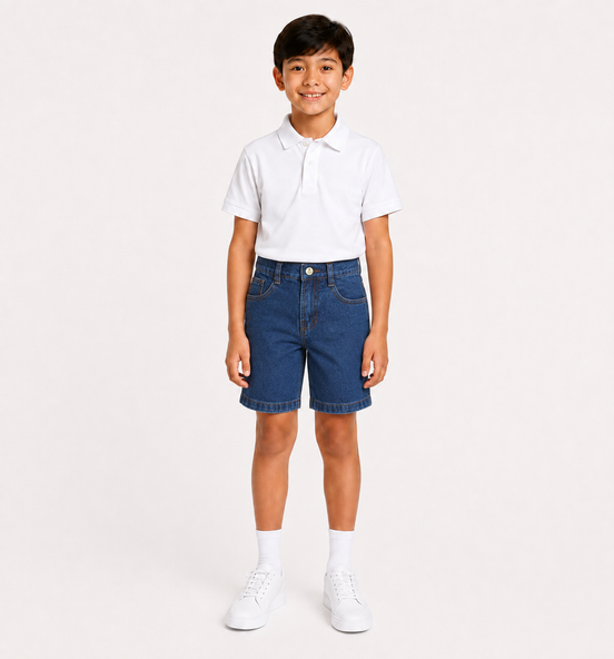 Denim Uniform Shorts