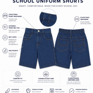 Denim Uniform Shorts