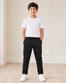 Black Uniform Track Pants