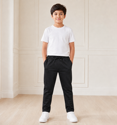 Black Uniform Track Pants