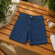Denim Uniform Shorts