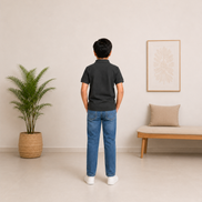 Black Polo Uniform T-Shirt