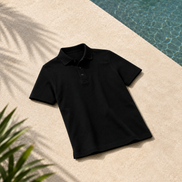 Black Polo Uniform T-Shirt