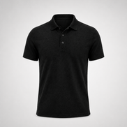Black Polo Uniform T-Shirt