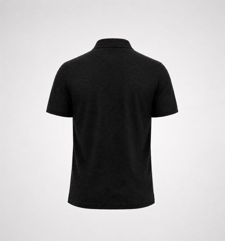 Black Polo Uniform T-Shirt