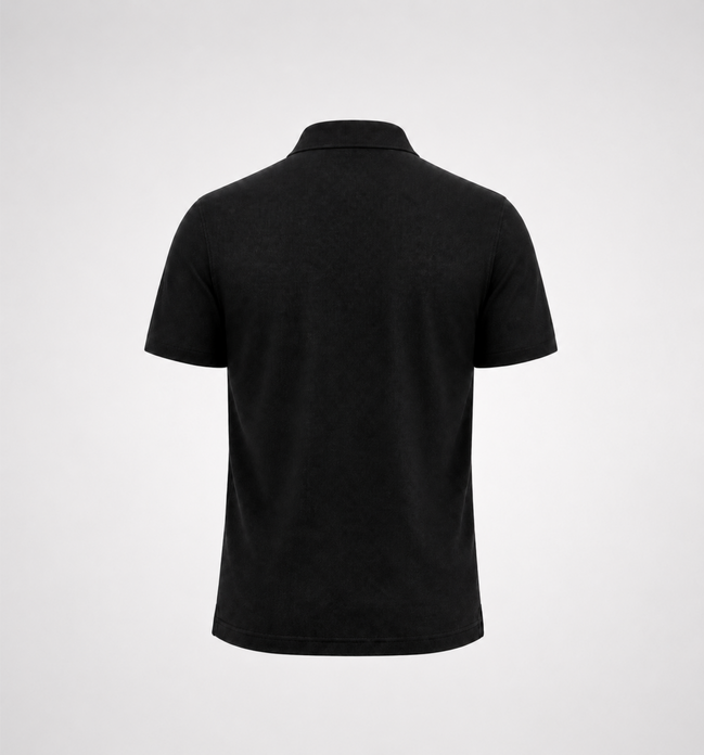 Black Polo Uniform T-Shirt