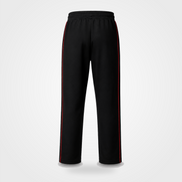 Boys’ Black Fashion Track Pants with Red Piping