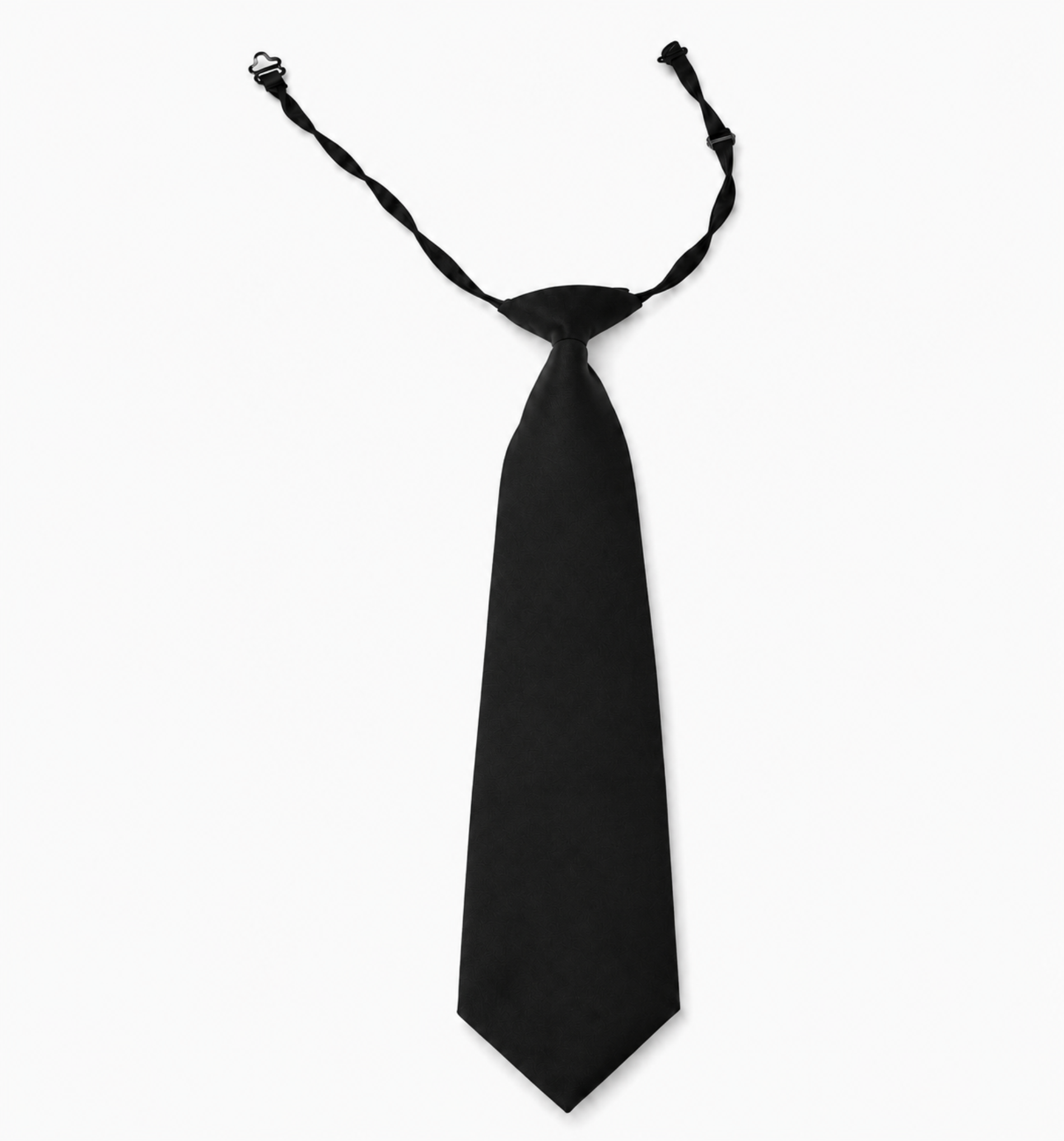 Black Pre-Tied School Uniform Tie