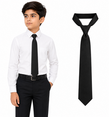 Classic Black School Uniform Tie