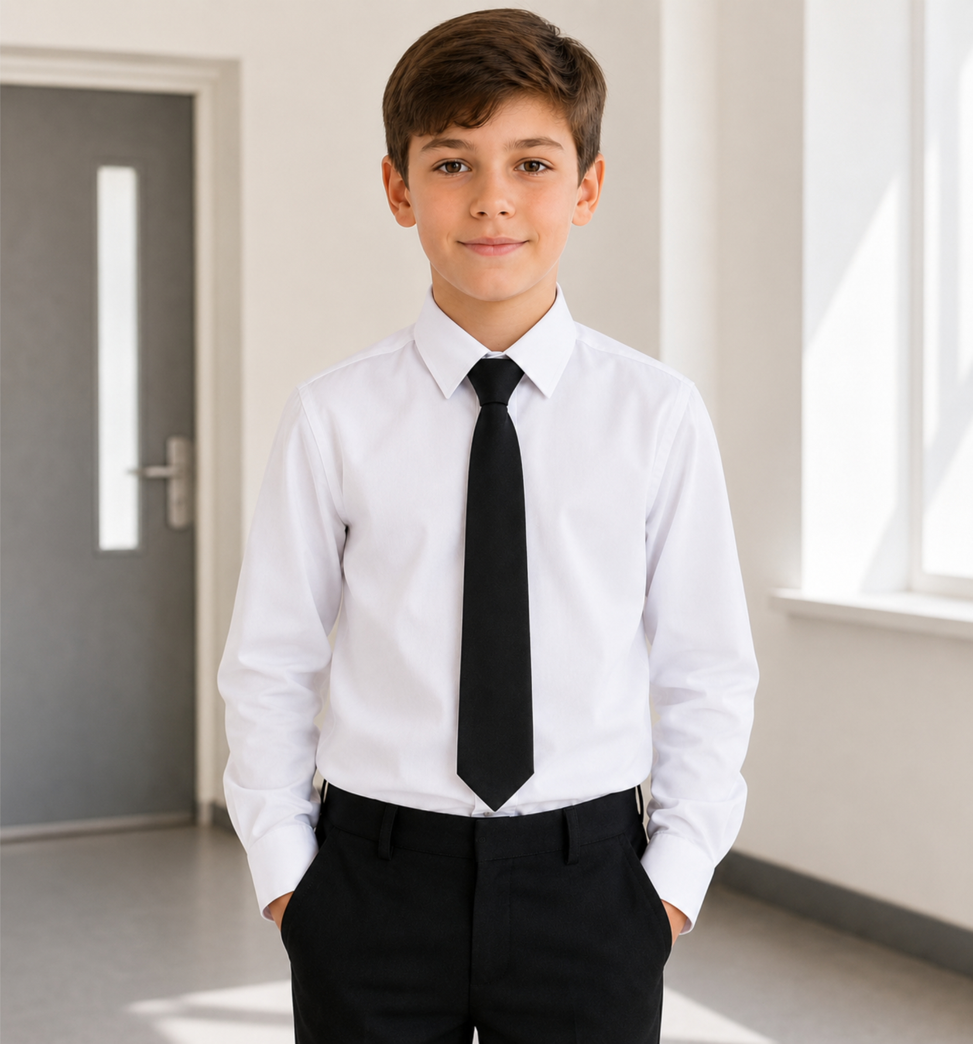 Classic Black School Uniform Tie