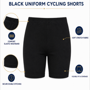 Black Uniform Cycling Shorts