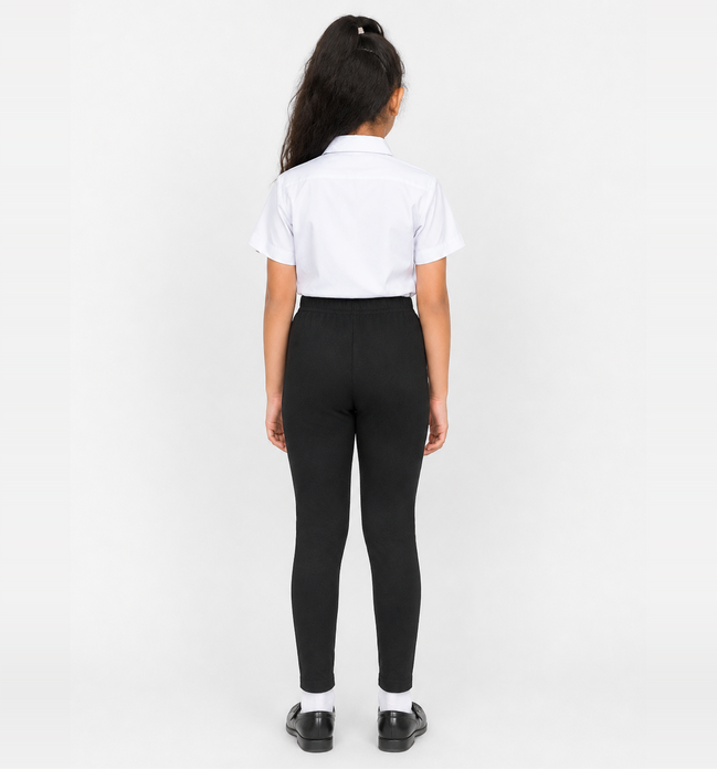 Black Full-Length School Uniform Tights