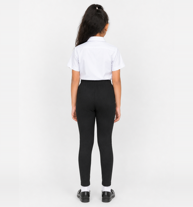 Black Full-Length School Uniform Tights