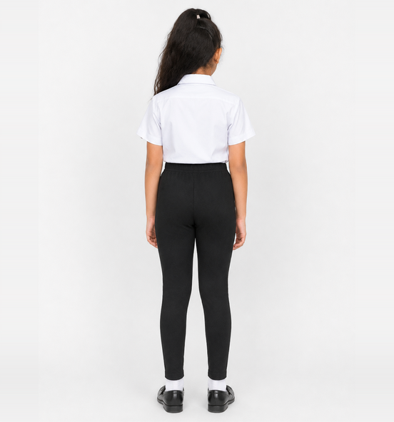Black Full-Length School Uniform Tights