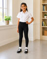 Black Full-Length School Uniform Tights