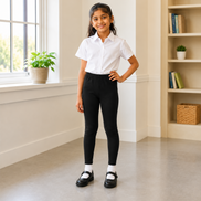 Black Full-Length School Uniform Tights