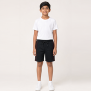 Boys Knit Shorts with Piping