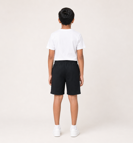 Boys Knit Shorts with Piping
