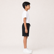 Boys Knit Shorts with Piping
