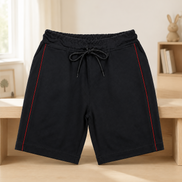 Boys Knit Shorts with Piping