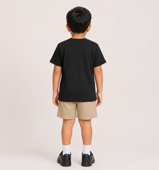 KG Black Round-Neck Uniform T-Shirt