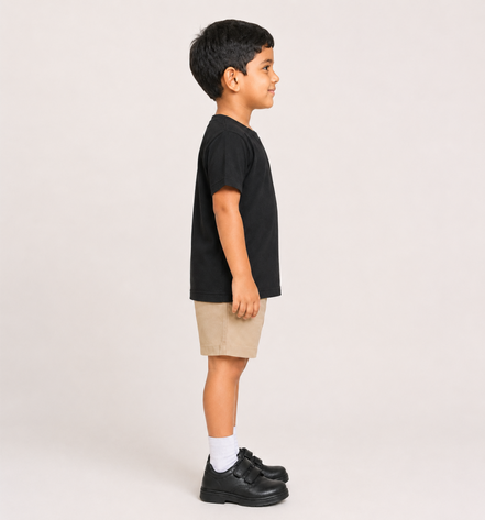 KG Black Round-Neck Uniform T-Shirt
