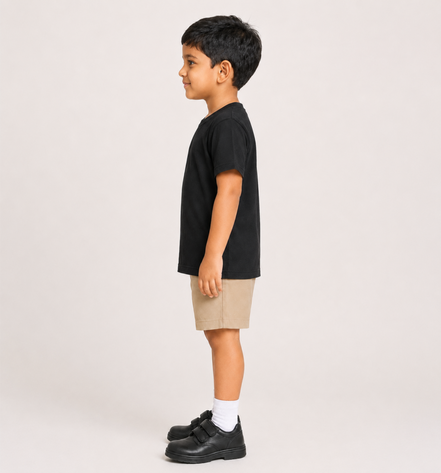 KG Black Round-Neck Uniform T-Shirt