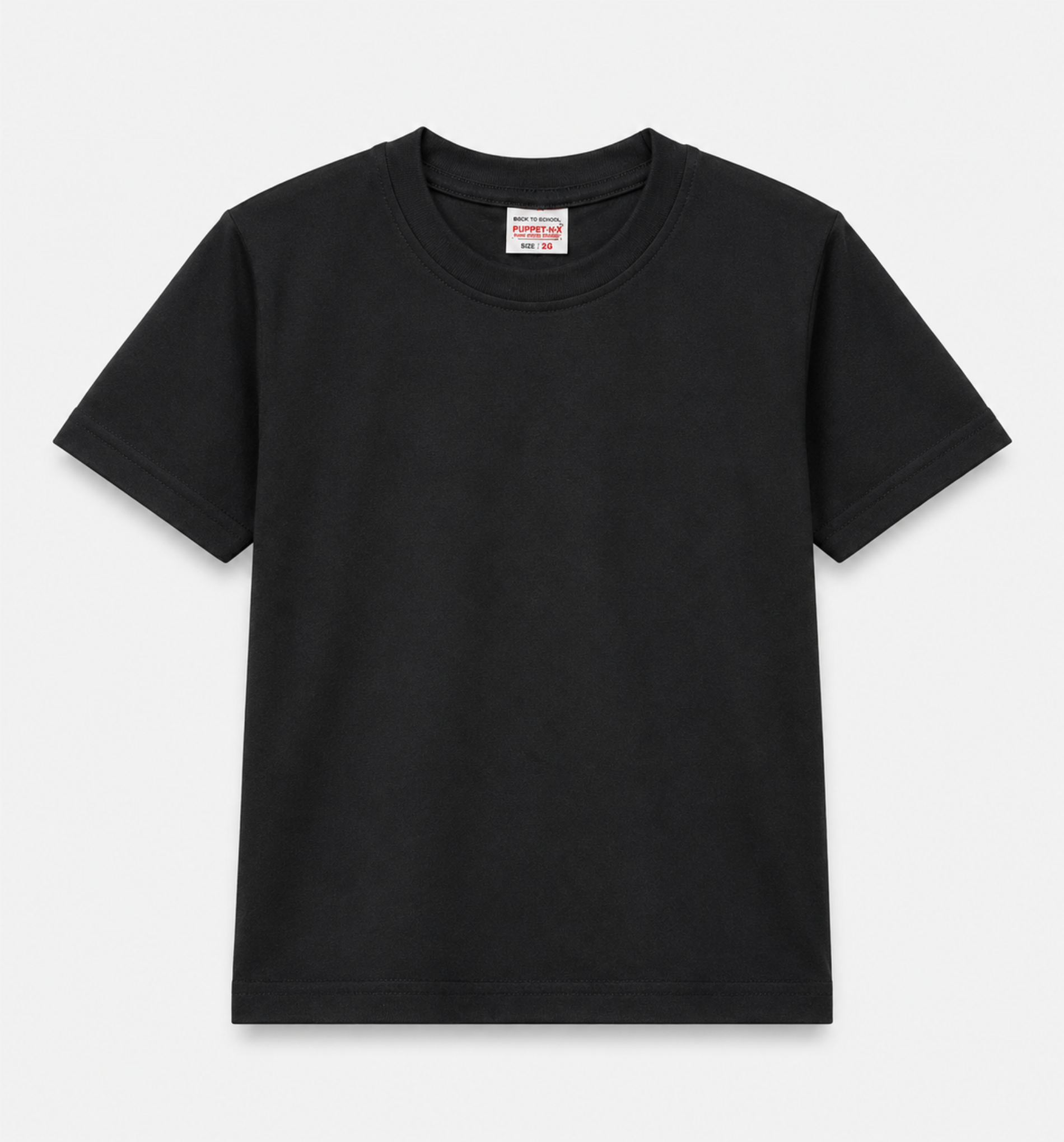 KG Black Round-Neck Uniform T-Shirt