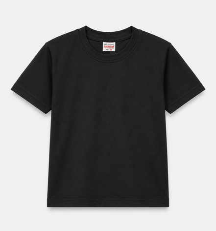 KG Black Round-Neck Uniform T-Shirt