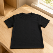 KG Black Round-Neck Uniform T-Shirt