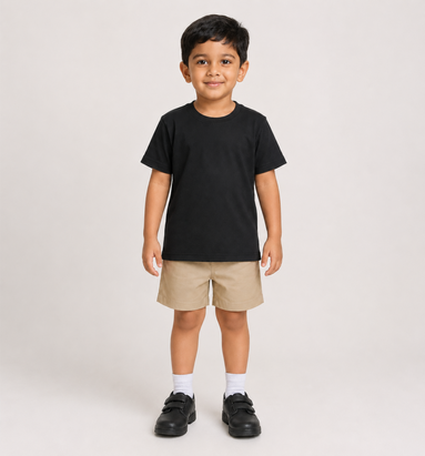 KG Black Round-Neck Uniform T-Shirt