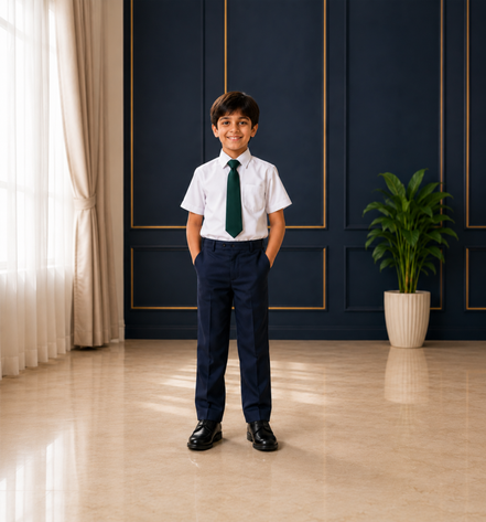 Bottle Green Pre-Tied School Uniform Tie