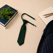 Bottle Green Pre-Tied School Uniform Tie