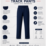 Navy blue Uniform Track Pants