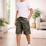 Summer Capri Shorts for Kids - Green