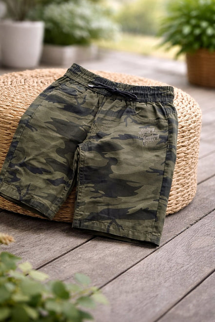 Summer Capri Shorts for Kids - Green