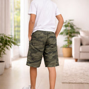 Summer Capri Shorts for Kids - Green