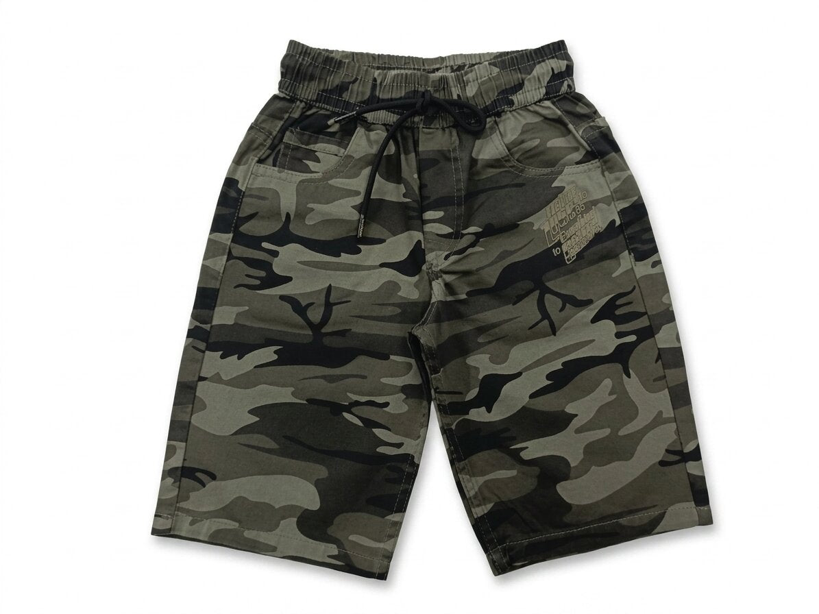 Summer Capri Shorts for Kids - Grey
