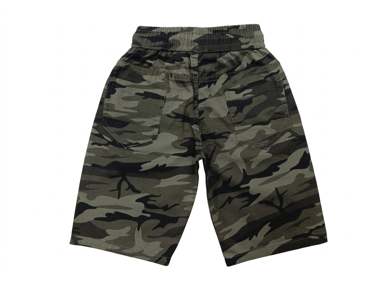 Summer Capri Shorts for Kids - Grey